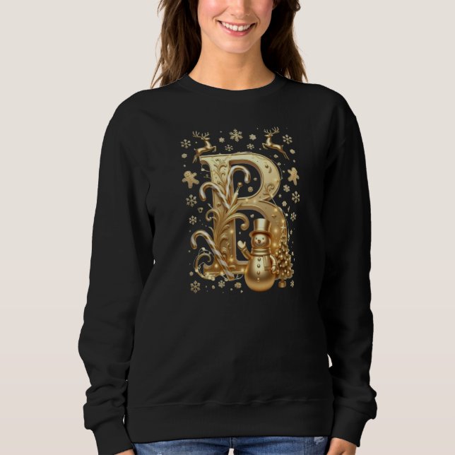 Sudadera Royal Gold B Luxury Women's Sweatshirt (Anverso)
