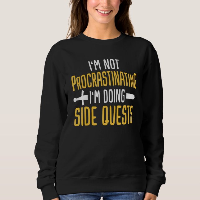 Sudadera Rpg Gamer Side Quests (Anverso)