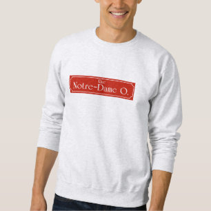 Sudadera Ruda Notre-Dame, placa de calle de Montreal