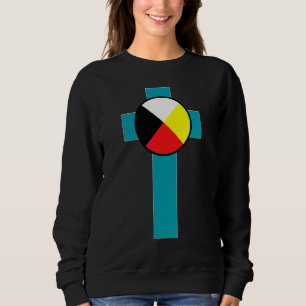 Sudadera Rueda de la Medicina Cristianos Indios Americanos