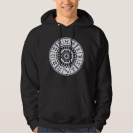 Sudadera Rueda de signos del zodíaco celestial arte gráfico