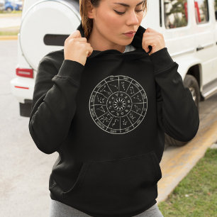 Sudadera Rueda del calendario zodiaco   Constelaciones astr