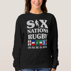Sudadera Rugby 6 Naciones Inglaterra Francia Irlanda Italia