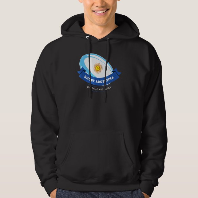 Sudadera Rugby Argentina Nuestras Bolas Son Más Grandes (Anverso)