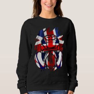 Sudadera Rugby británico de la bandera de los Leones Rugby 