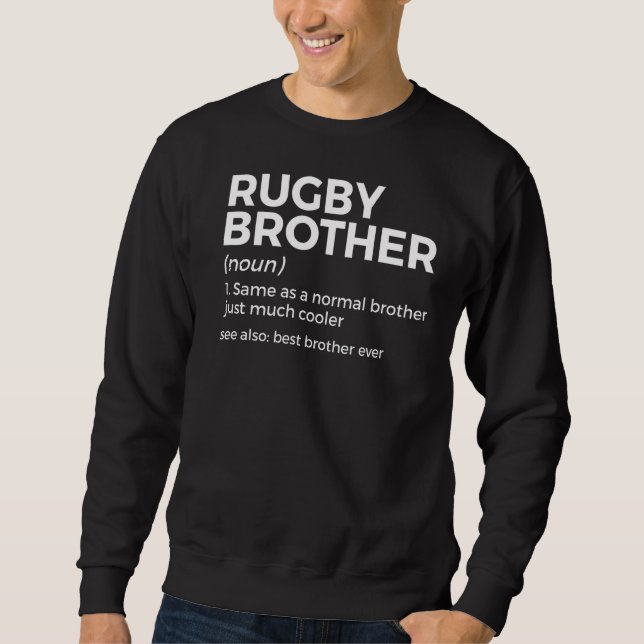 Sudadera Rugby Brother Definition Best Brother (Anverso)