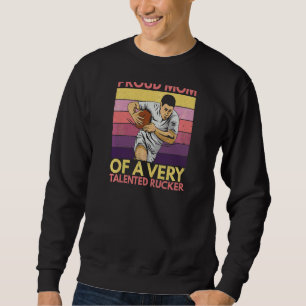 Sudadera Rugby De Mujeres Cita A Una Orgullosa Madre De Un