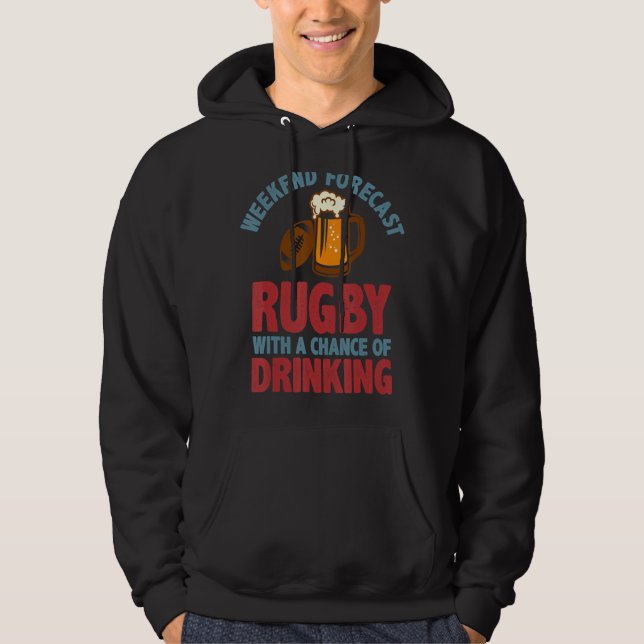 Sudadera Rugby De Pronóstico De Fin De Semana Con La Posibi (Anverso)