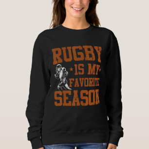 Sudadera Rugby es mi temporada favorita Aficionado al rug