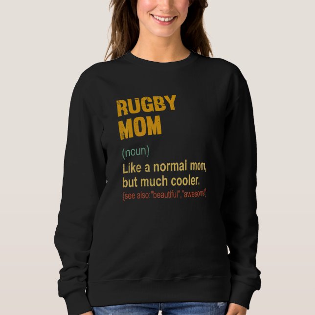 Sudadera Rugby Mom Definition Orgullosa Mamá (Anverso)