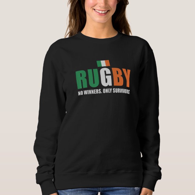Sudadera Rugby No Winners Only Survivors Ireland Rugby   (Anverso)