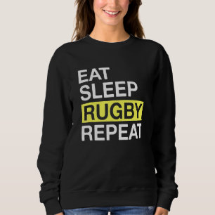Sudadera Rugby Para Jugador De Rugby Comer Rugby De Sueño R