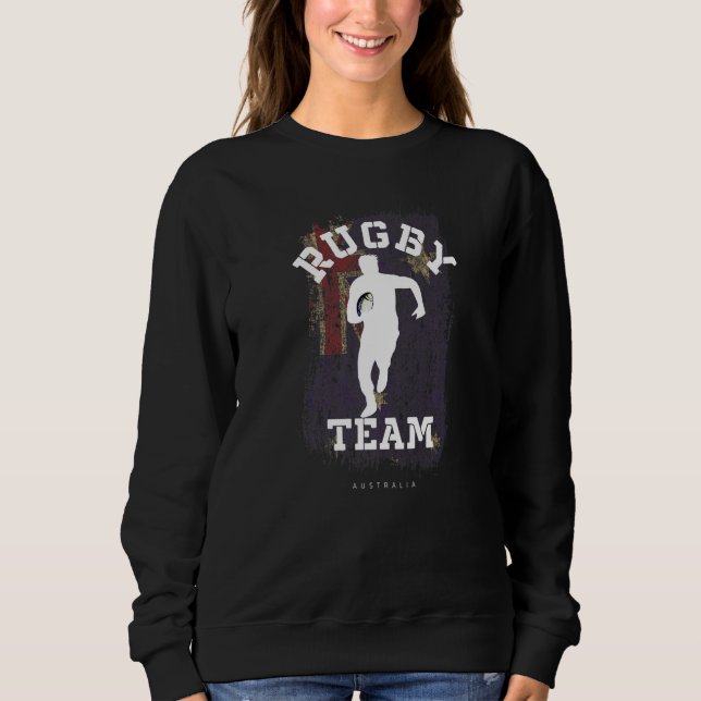 Sudadera Rugby Player Australia Flag Sports Ball Rugby (Anverso)