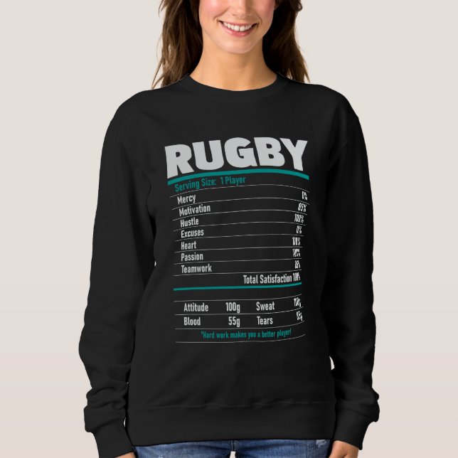Sudadera Rugby Player  Rugby Coach Sports  Tournament Flank (Anverso)