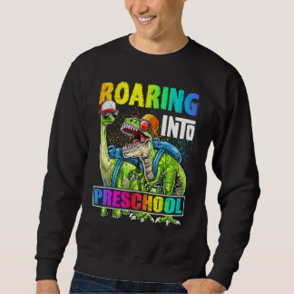 Sudadera Rugiendo en mochila de dinosaurio de preescolar de