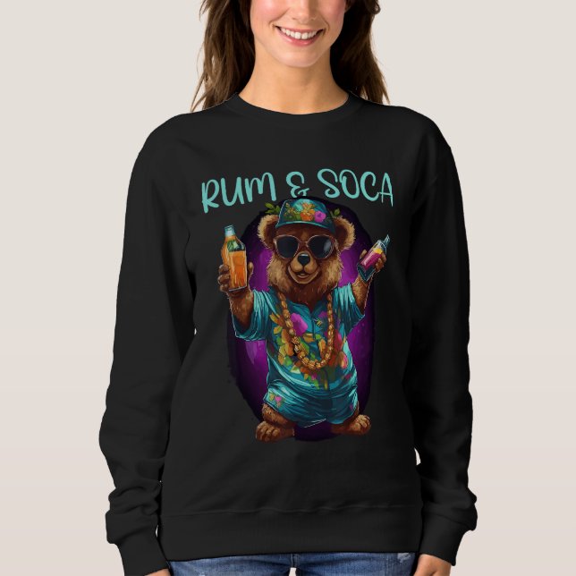 Sudadera Rum And Soca Soca Fans Caribbean Carnival Party Me (Anverso)