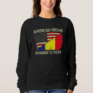 Sudadera Rumania Fla, Estados Unidos Creció Rumano A Hueso