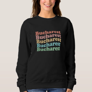 Sudadera Rumanía hippie de la década de 1970 - Bucarest ret
