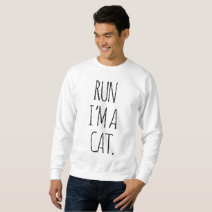 SUDADERA RUN I M A CAT