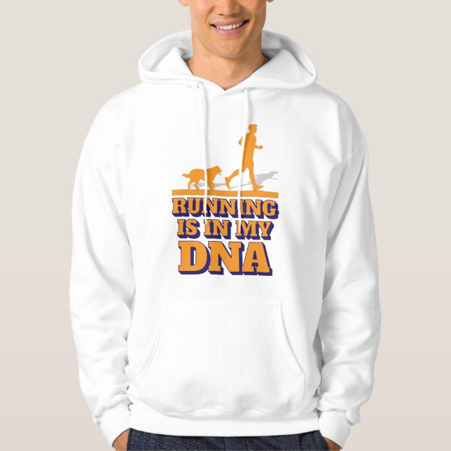 Sudadera running is in my dna (Anverso)