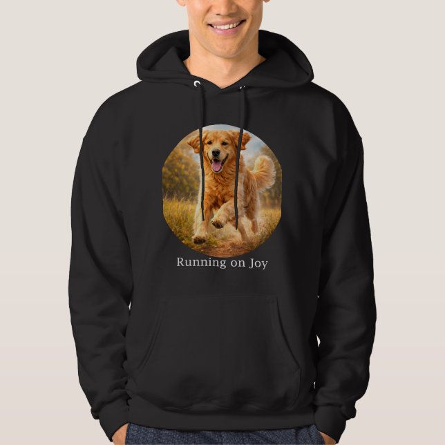 Sudadera Running on Joy Golden Retriever (Anverso)