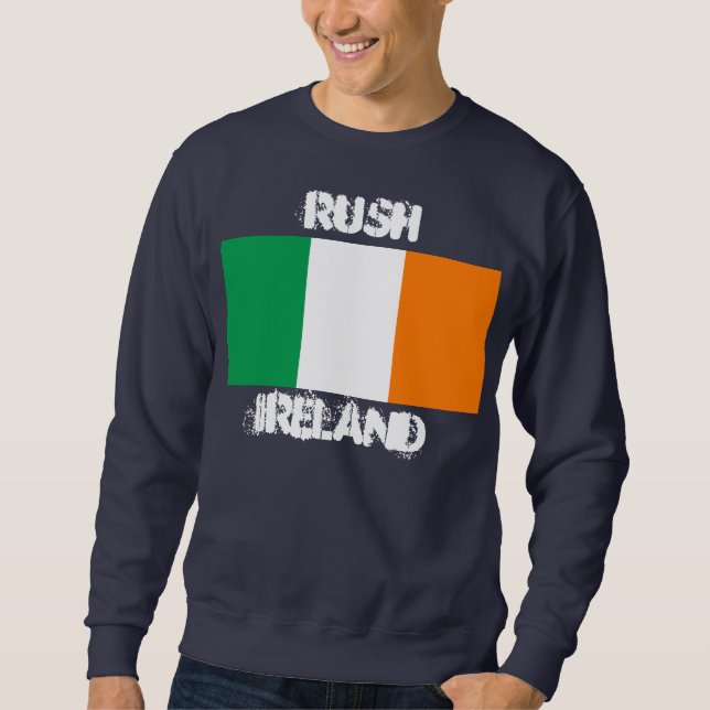 Sudadera Rush, Irlanda con bandera irlandesa (Anverso)