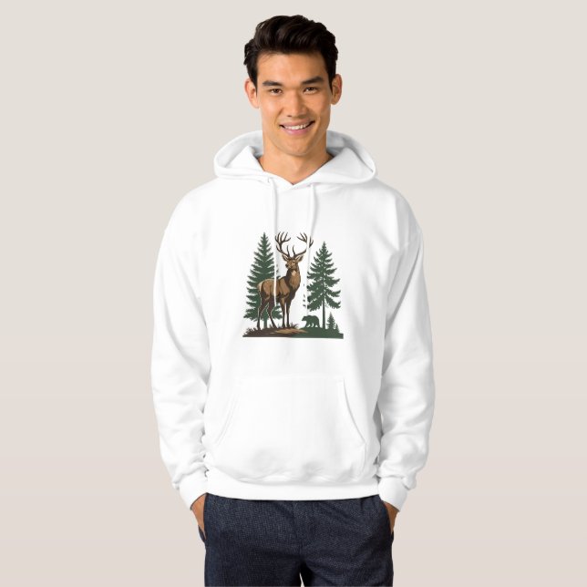 Sudadera Rustic Forest Deer Hoodie (Anverso completo)