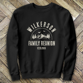 Sudadera Rústica familia Reunión Cabina Woods Retro