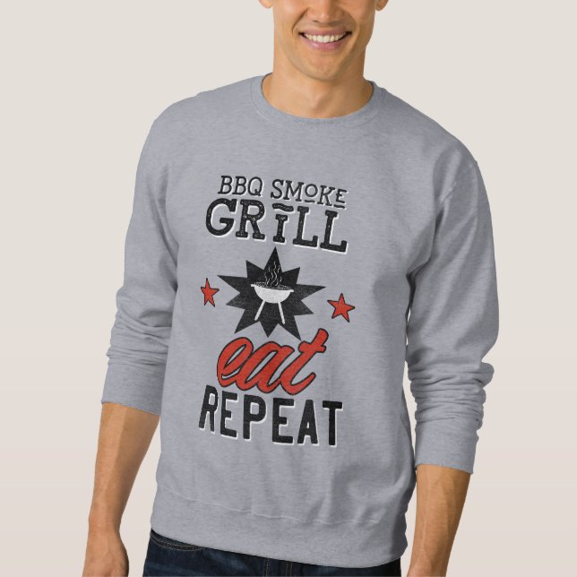 Sudadera Rústico BBQ Smoll Grill come REPETIR (Anverso)