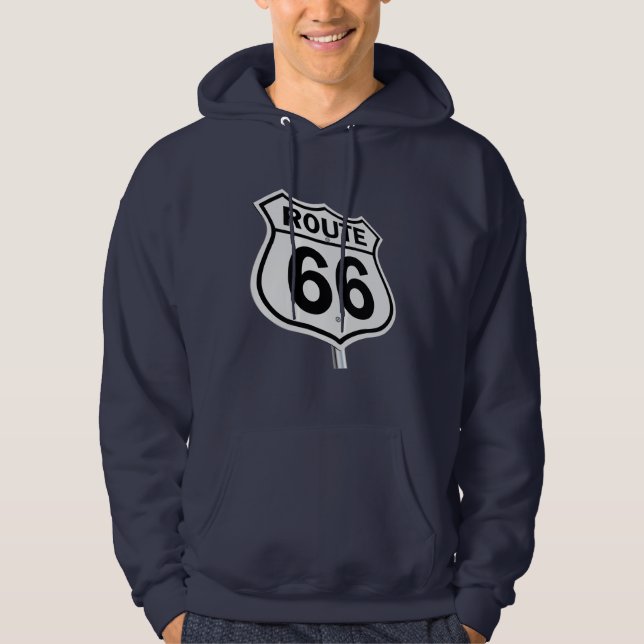 Sudadera Ruta 66 Carne masculina. (Anverso)