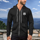 Sudadera Ruta 66 Rótulo o imagen Personalizado<br><div class="desc">Sube una foto o un logotipo y crea fácilmente tu archivo personalizado. Puede TRANSFERIR este DISEÑO a otros productos de Zazzle y ajustarlo para que se ajuste a la mayoría de los artículos de Zazzle. También puede hacer clic en el botón PERSONALIZAR para agregar, eliminar o cambiar detalles como color...</div>