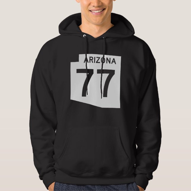 Sudadera Ruta 77 del estado de Arizona (Anverso)