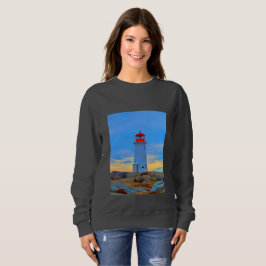 Sudadera Ruta del faro de la camiseta de la ensenada de Peg