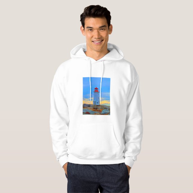 Sudadera Ruta del faro de la camiseta de la ensenada de Peg (Anverso completo)