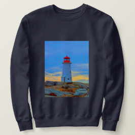 Sudadera Ruta del faro de la camiseta de la ensenada de Peg