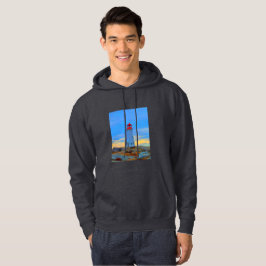 Sudadera Ruta del faro de la camiseta de la ensenada de Peg