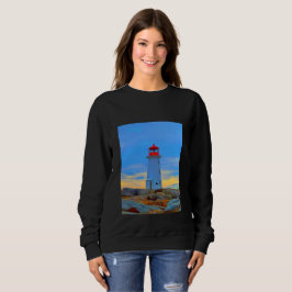 Sudadera Ruta del faro de la camiseta de la ensenada de Peg