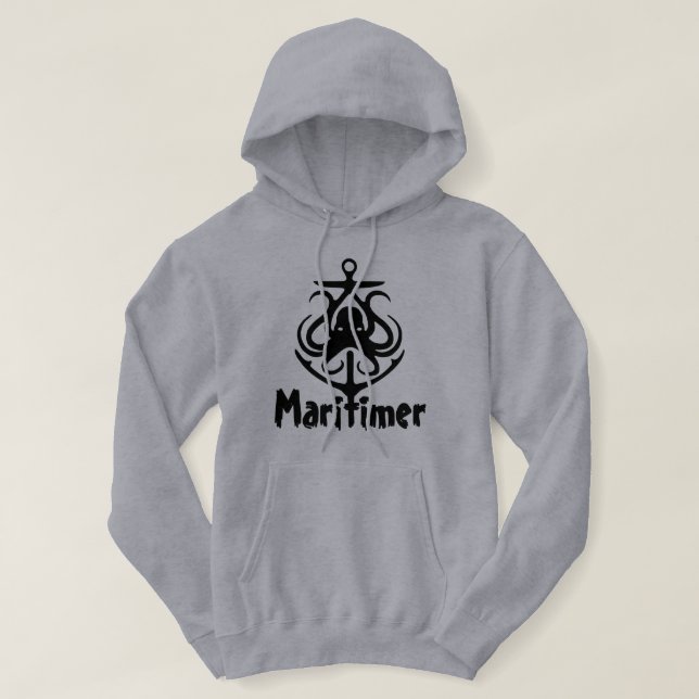 Sudadera Ruta del Faro Náutico de Maritimer Anchor Octopus (Diseño del anverso)