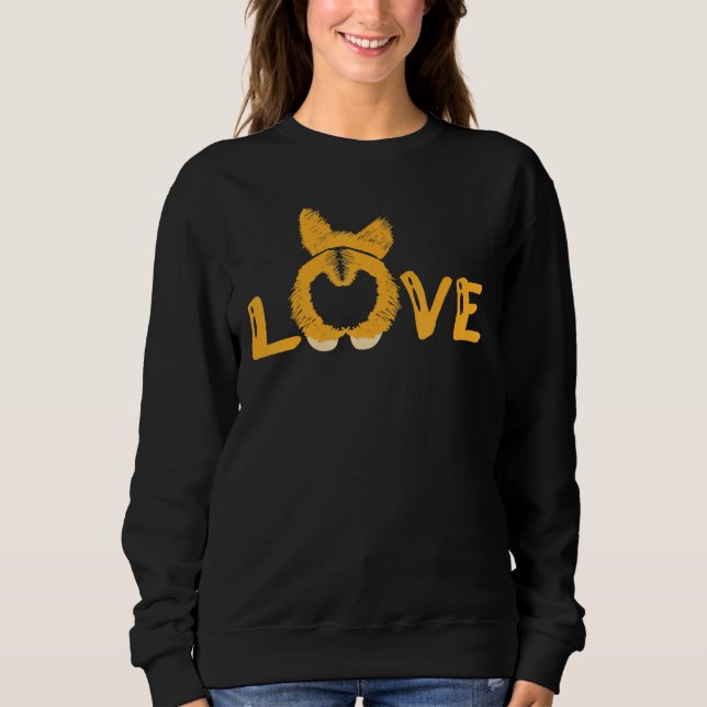 Sudadera Rutas de amor Raza Corgi Butt Cuchillo Perro Masco (Anverso)