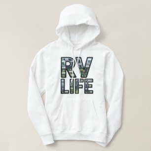 Sudadera RV Life Adventure Camper Road Tripography Typograp