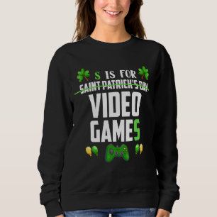 Sudadera S Es Para Videojuegos Divertido Juego Día de Saint