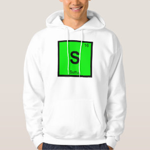 Sudadera S - Química del azufre Símbolo de la tabla periódi