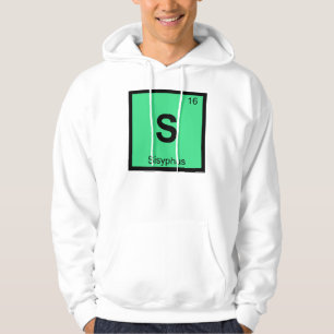 Sudadera S - Sísifo Química Griega Símbolo de la Tabla Peri