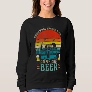 Sudadera Saber qué rimas con alcohol gráfico de cerveza de