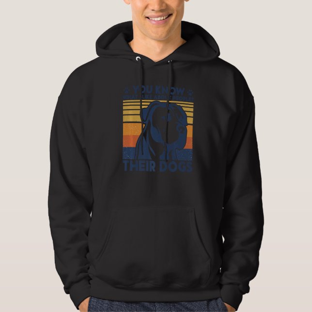 Sudadera Sabes Lo Que Me Gusta De La Gente Su Perro (Anverso)