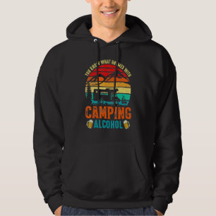 Sudadera Sabes Qué Rima Con Camping Alcohol Vino Cámara