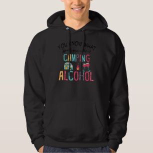 Sudadera Sabes qué rimas con el hippie de alcohol en campin