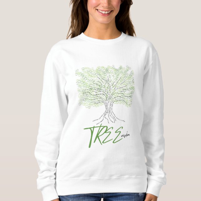 Sudadera Sabiduría de árbol (Anverso)