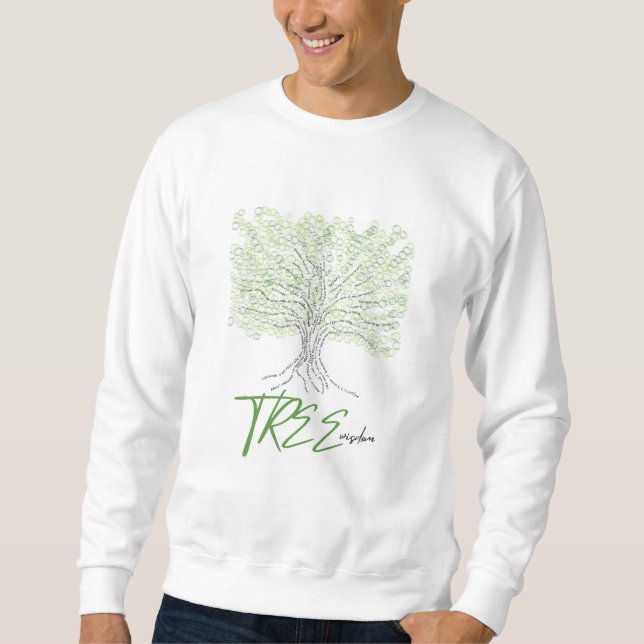 Sudadera Sabiduría de árbol (Anverso)