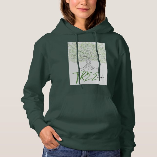 Sudadera Sabiduría de árbol (Anverso)